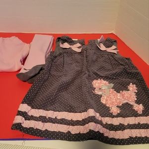 Little girl dress sets  3- pieces